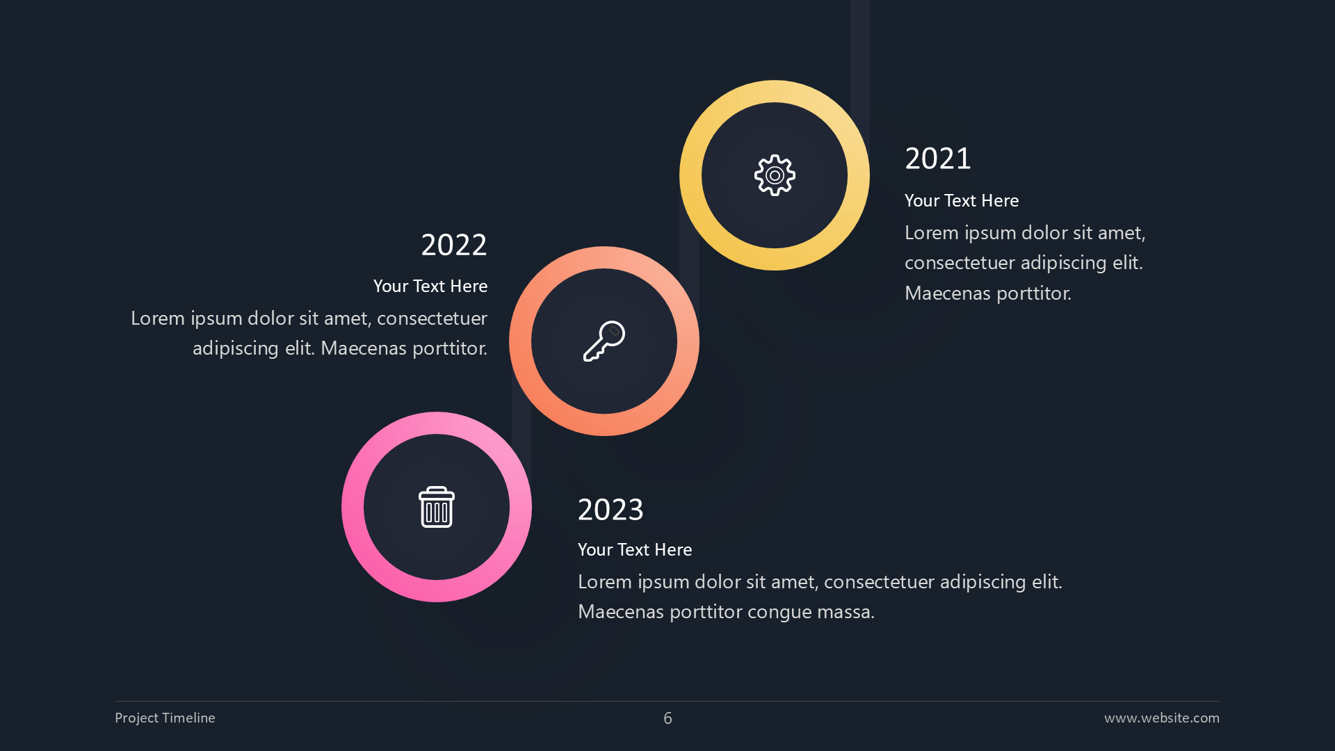 Timeline V1 Dark slide 6